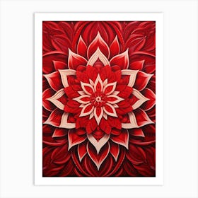 Symmetrical Mandalas Geometric Illustration 7 Art Print