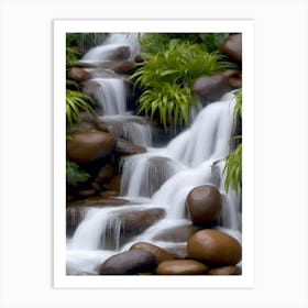 Tropical Waterfall 4 Art Print