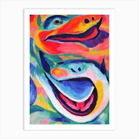 Megamouth Shark Matisse Inspired Art Print