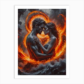 Fire And Ice~ Escape Clause~ Reimagined Art Print