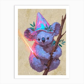 Koala Wizard Art Print