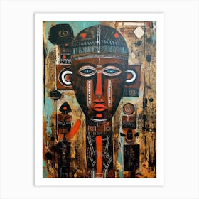 Euphoric Echoes: A Journey Through African Artistry Art Print