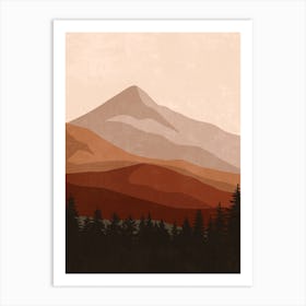 Mountain Landscape Canvas Art Art Print