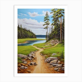 Path To The Lake 4 Art Print