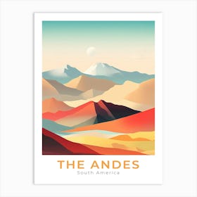 South America Andes Travel Art Print