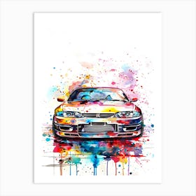 Nissan Silvia S14 Art Print