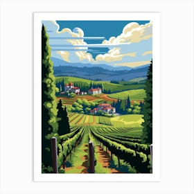 Woodinville Wine Country Fauvism 14 Art Print