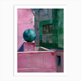 'Blue Ball' Art Print