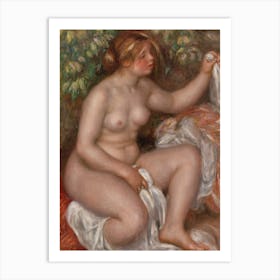 After The Bath, Pierre Auguste Renoir Art Print