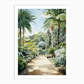 Royal Botanic Garden Sydney Australia Watercolour 3   Art Print