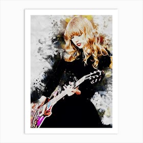 Taylor Swift On Perform Art Print