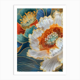 Japanese Flower 4 Art Print