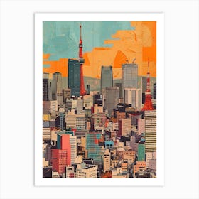 Kitsch 1980s Tokyo Collage 1 Art Print