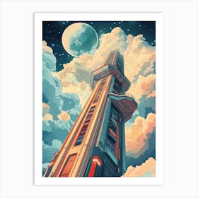 Sci-Fi Tower Art Print