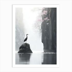 Bird In The Mist Art Print