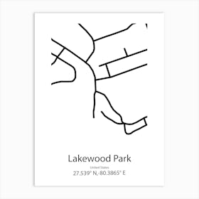 Lakewood,United States Minimalist Map Art Print