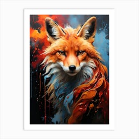 Fox Painting 1 Art Print