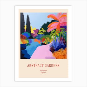 Colourful Gardens Kew Gardens United Kingdom 2 Red Poster Art Print