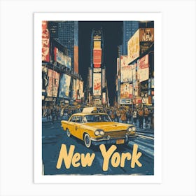 Aihrgdesign A Classic 1960s Travel Poster For New York 1 Art Print