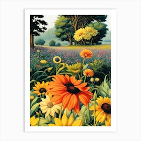 Sunflowers 2 Art Print