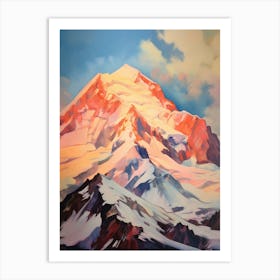 Mount Foraker Usa 2 Mountain Painting Art Print