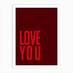 Love You Red Poster