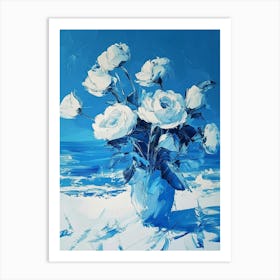 Blue Roses 9 Art Print