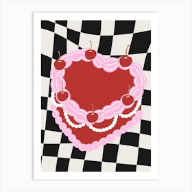 Coquette Cake Art Print