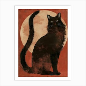 Black Cat Canvas Print 4 Art Print