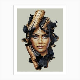 Face Of A Woman 2 Art Print