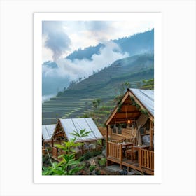 Rice Terraces In Bali Art Print