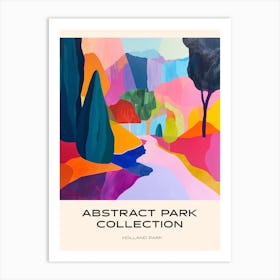 Abstract Park Collection Poster Holland Park London 3 Art Print