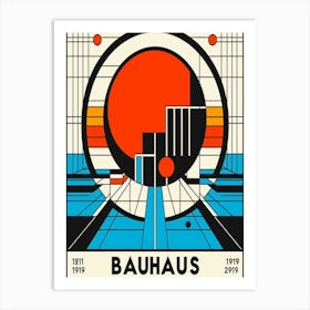 Bauhaus exhibition print 1919 Art Print