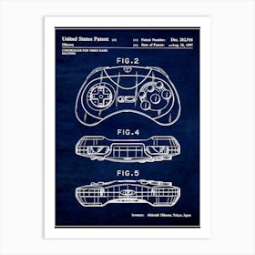 Saturn Controller 1997 Art Print