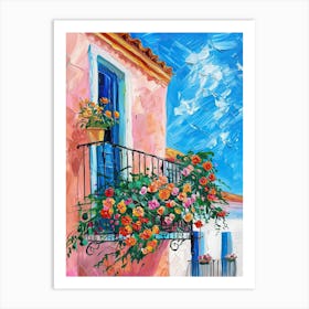 Balcony Painting In Almeria 4 Art Print