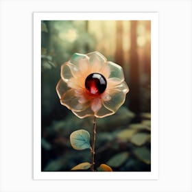 Resin, Glass Flower 2, Magical, Fantastical, Deamy Art Print