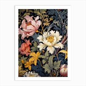 Floral Wallpaper 12 Art Print