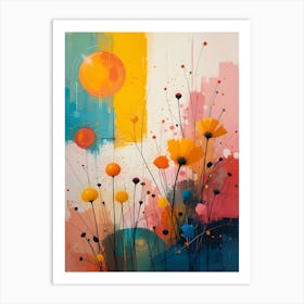 Abstract Flower Painting 1 Art Print