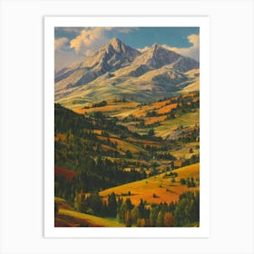 Sierra Nevada National Park Spain Vintage Poster Art Print