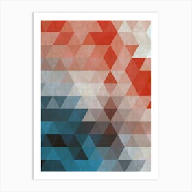 Triangles in harmony Art Print