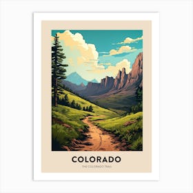 The Colorado Trail Usa 2 Vintage Hiking Travel Poster Art Print