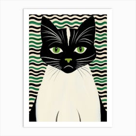 Cat With Green Eyes Poster