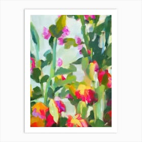 Thanksgiving Cactus 2 Impressionist Painting Art Print