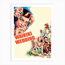 Waikiki Wedding, Vintage Movie Poster Art Print