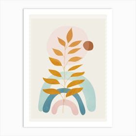 Soft Abstract Shapes 05 Art Print