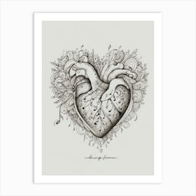 Heart Of Music 12 Art Print