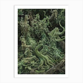 Octopus Forest Art Print