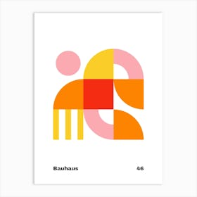 Geometric Bauhaus Poster 46 Art Print