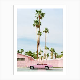 Pink Palm Springs Art Print