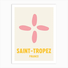 Saint Tropez, France, Graphic Style Poster 4 Art Print